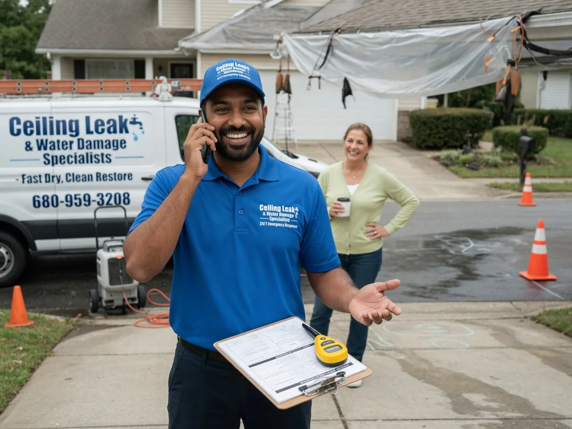 Ceiling Leak Cleanup Hernshaw, WV FAQs